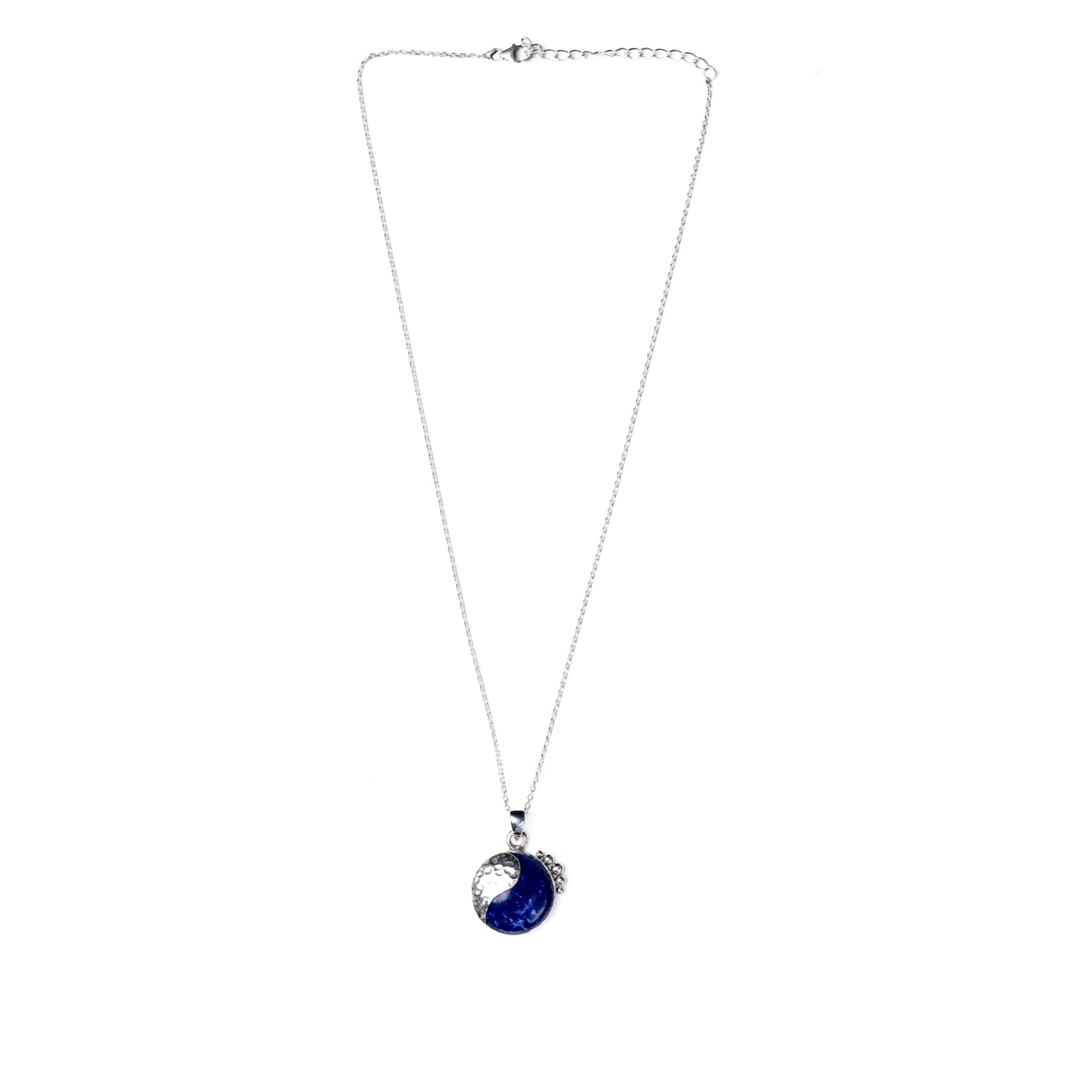neel silver pendant with chain by moha