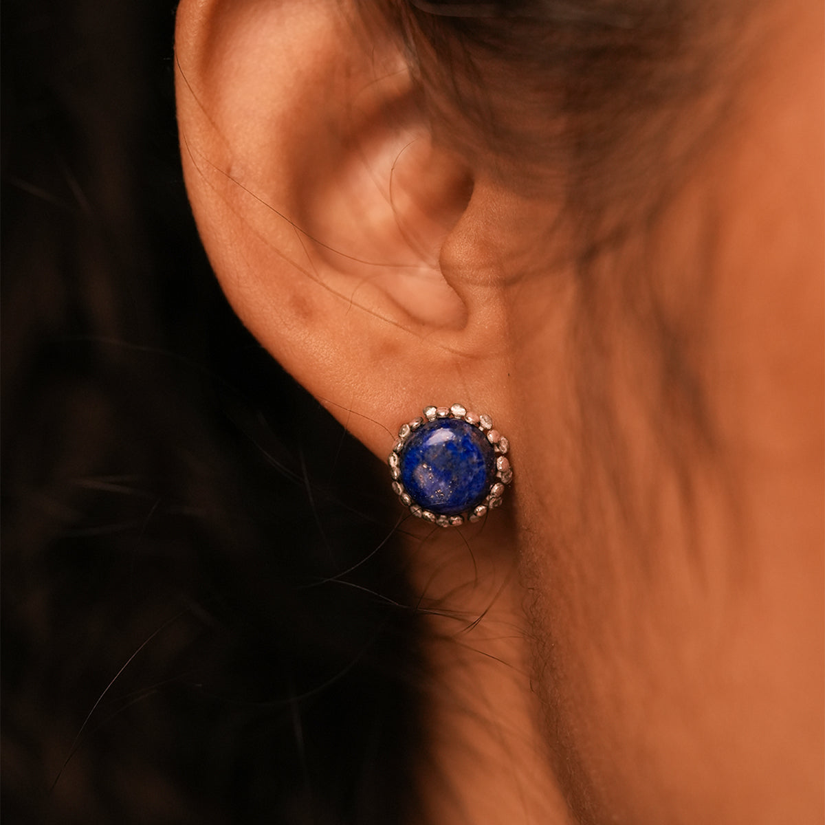 neel tara silver studs by moha