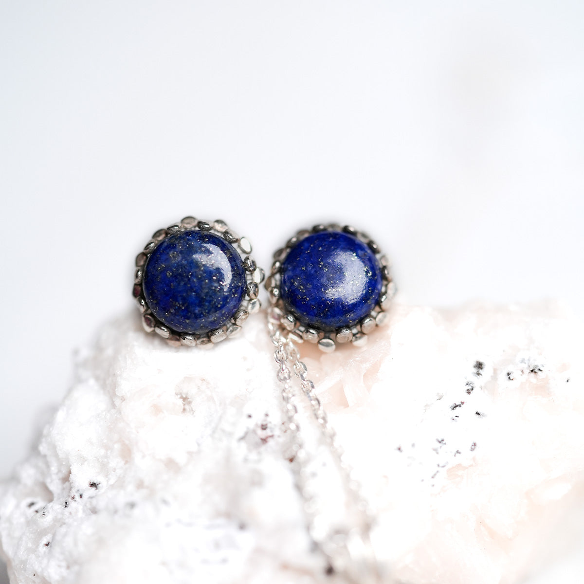neel tara silver studs by moha