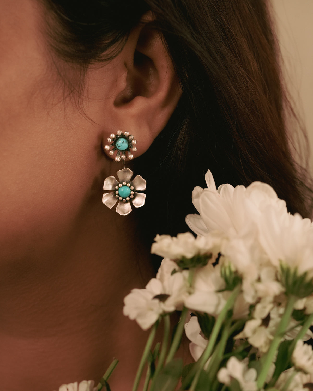 Neelima Silver Earrings by MOHA