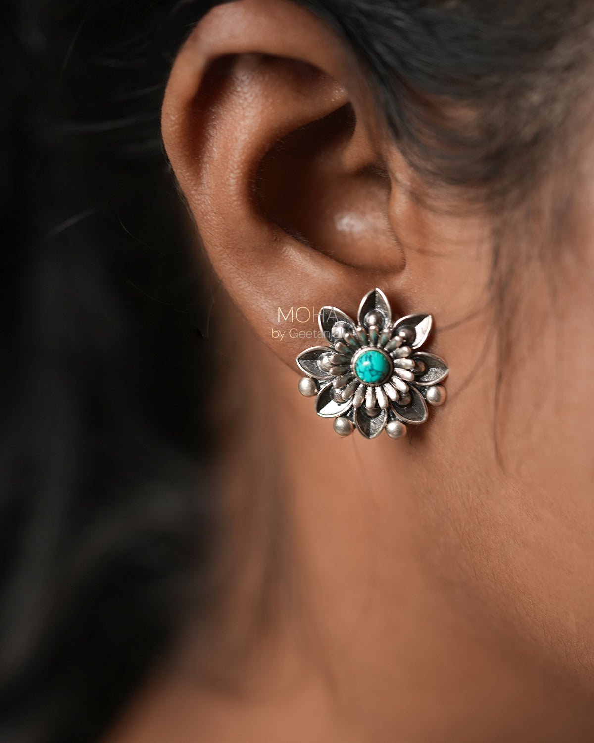 Neetu Silver Earrings by MOHA