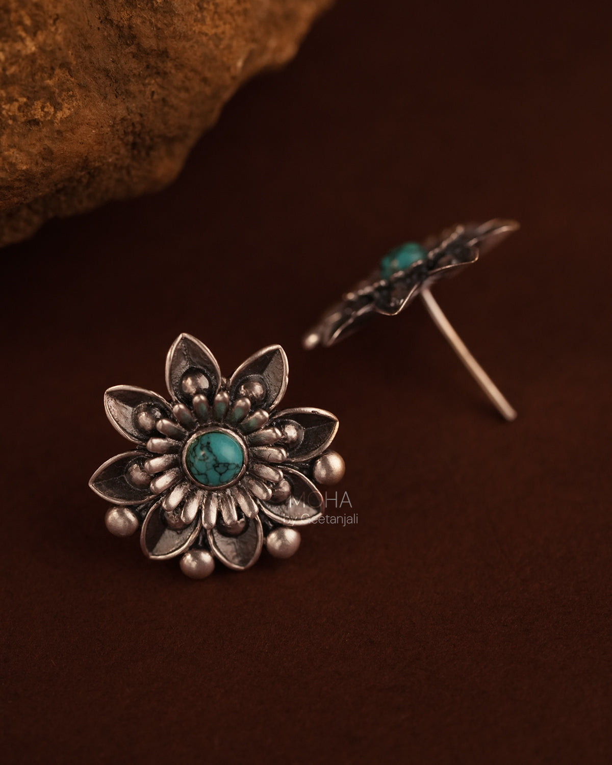 Neetu Silver Earrings by MOHA