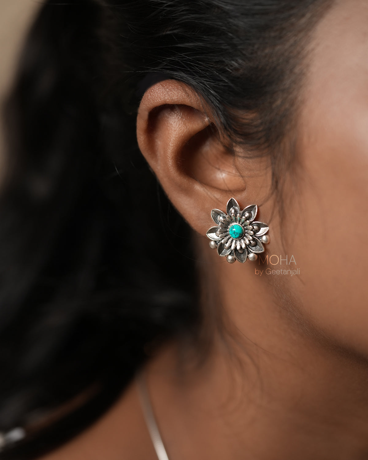 Neetu Silver Earrings by MOHA
