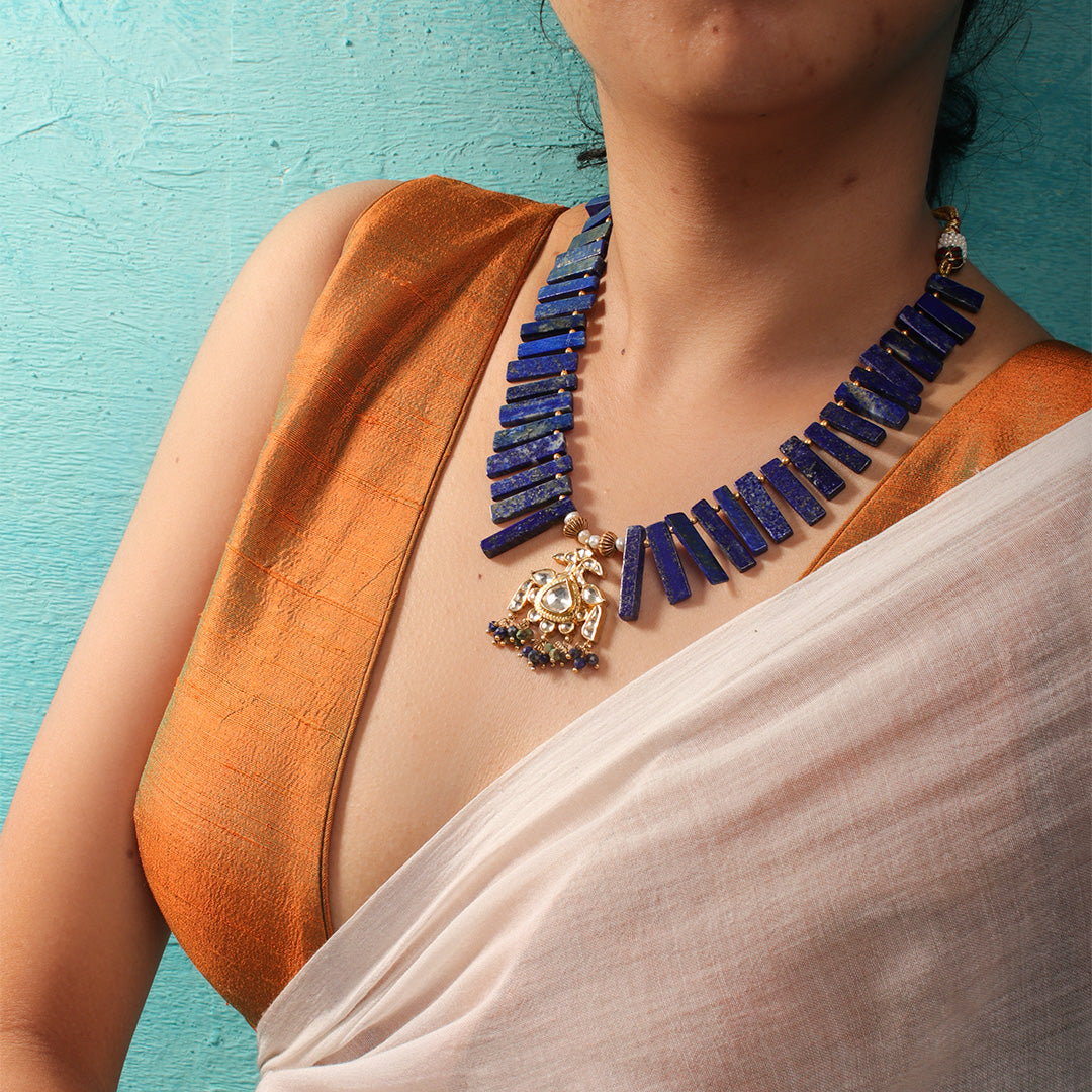 Neeva Silver Necklace By MOHA
