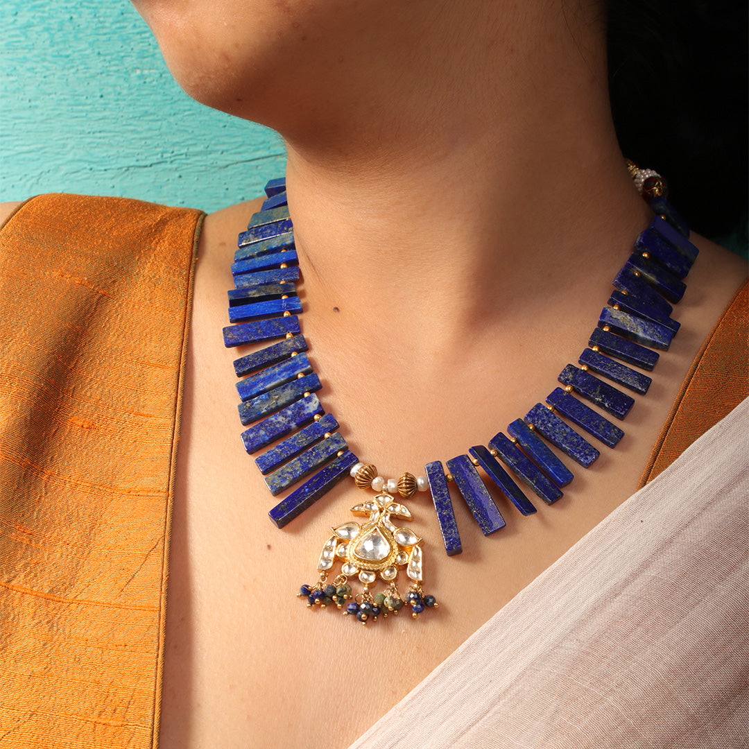 Neeva Silver Necklace By MOHA