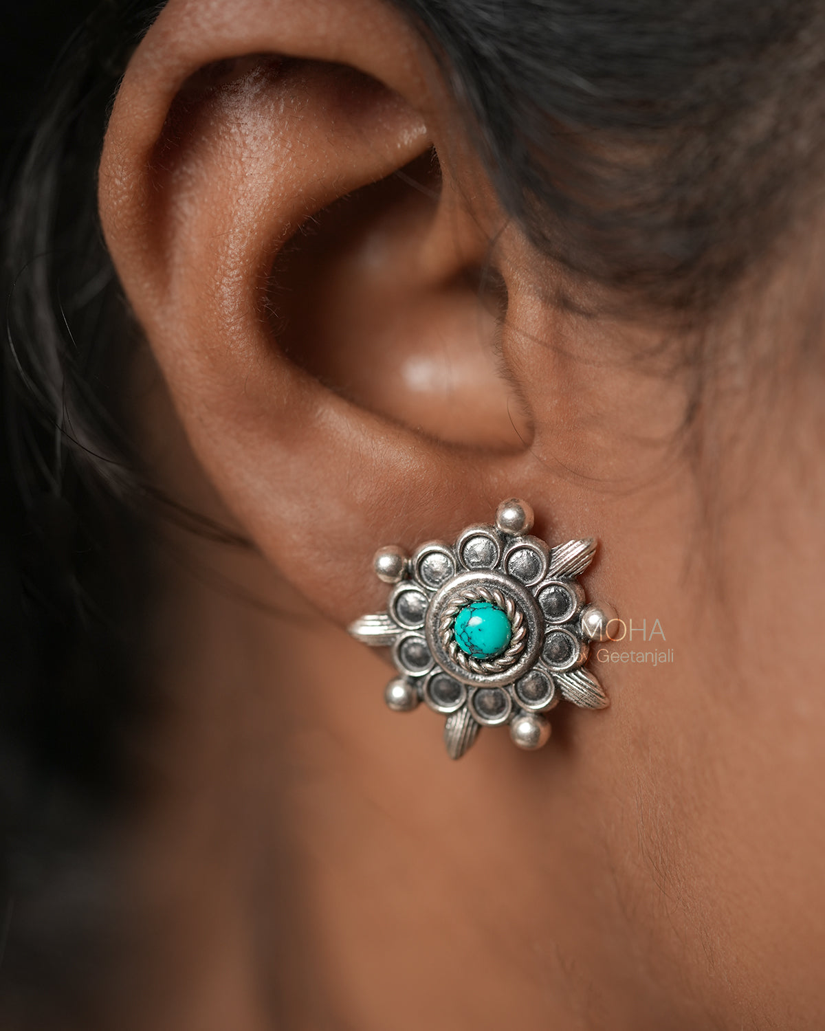 Nisha Silver Earrings by MOHA