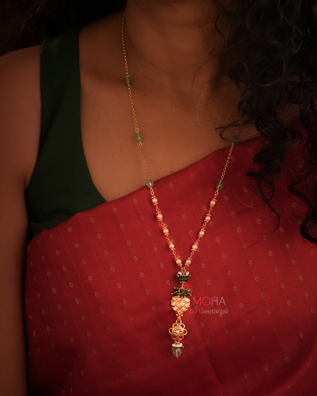 Omara Silver Pendant with Chain by MOHA