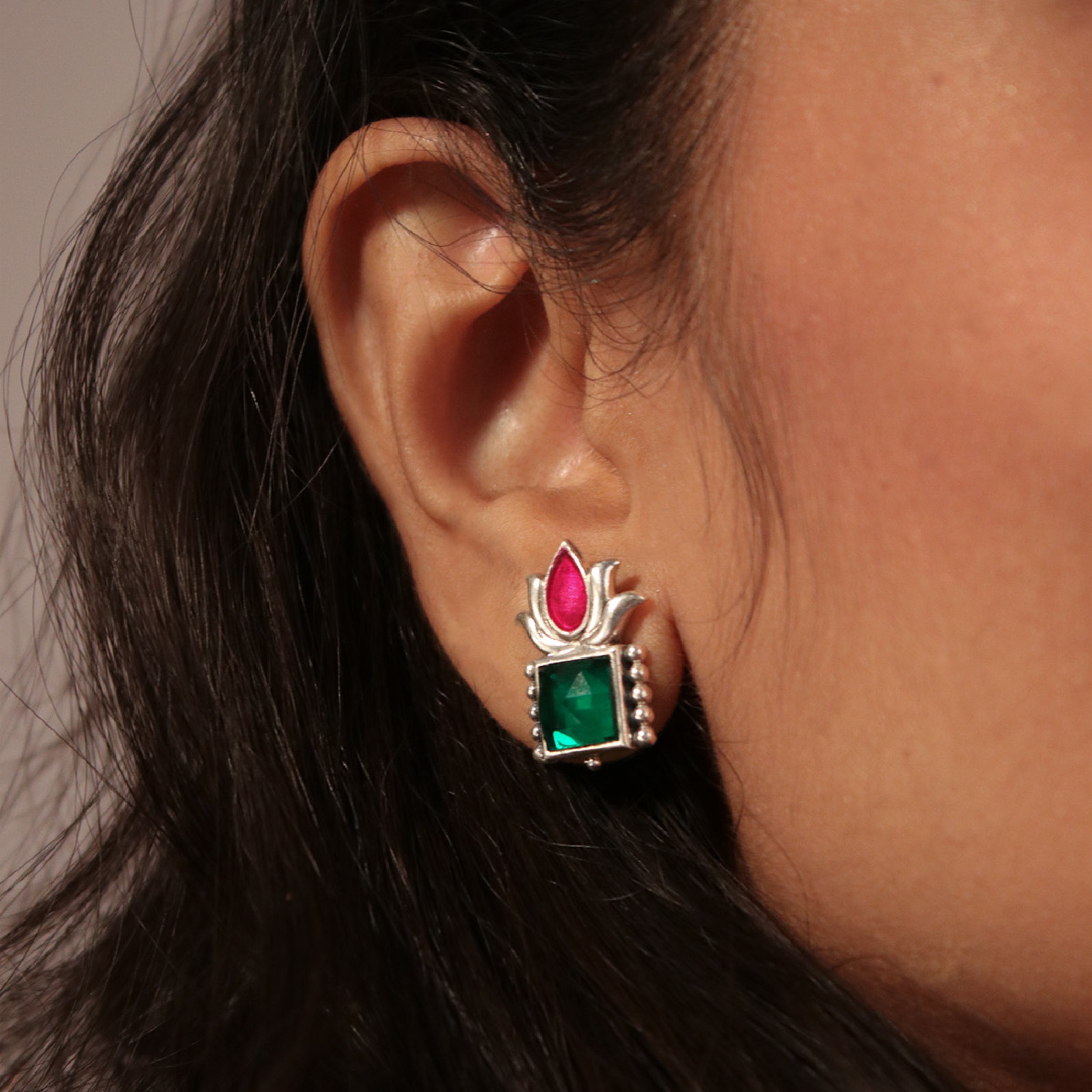 padmini silver earrings by moha