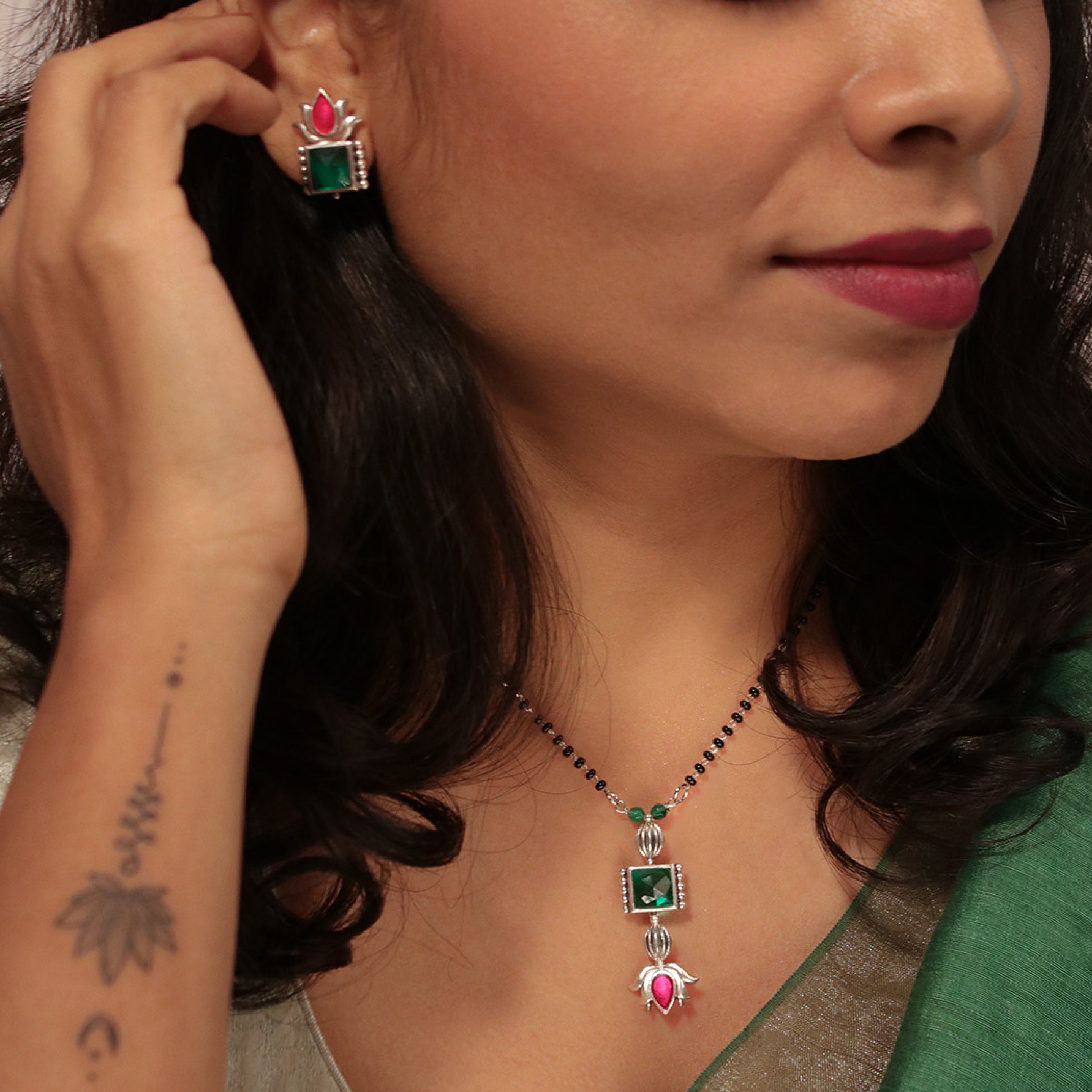 padmini silver earrings by moha