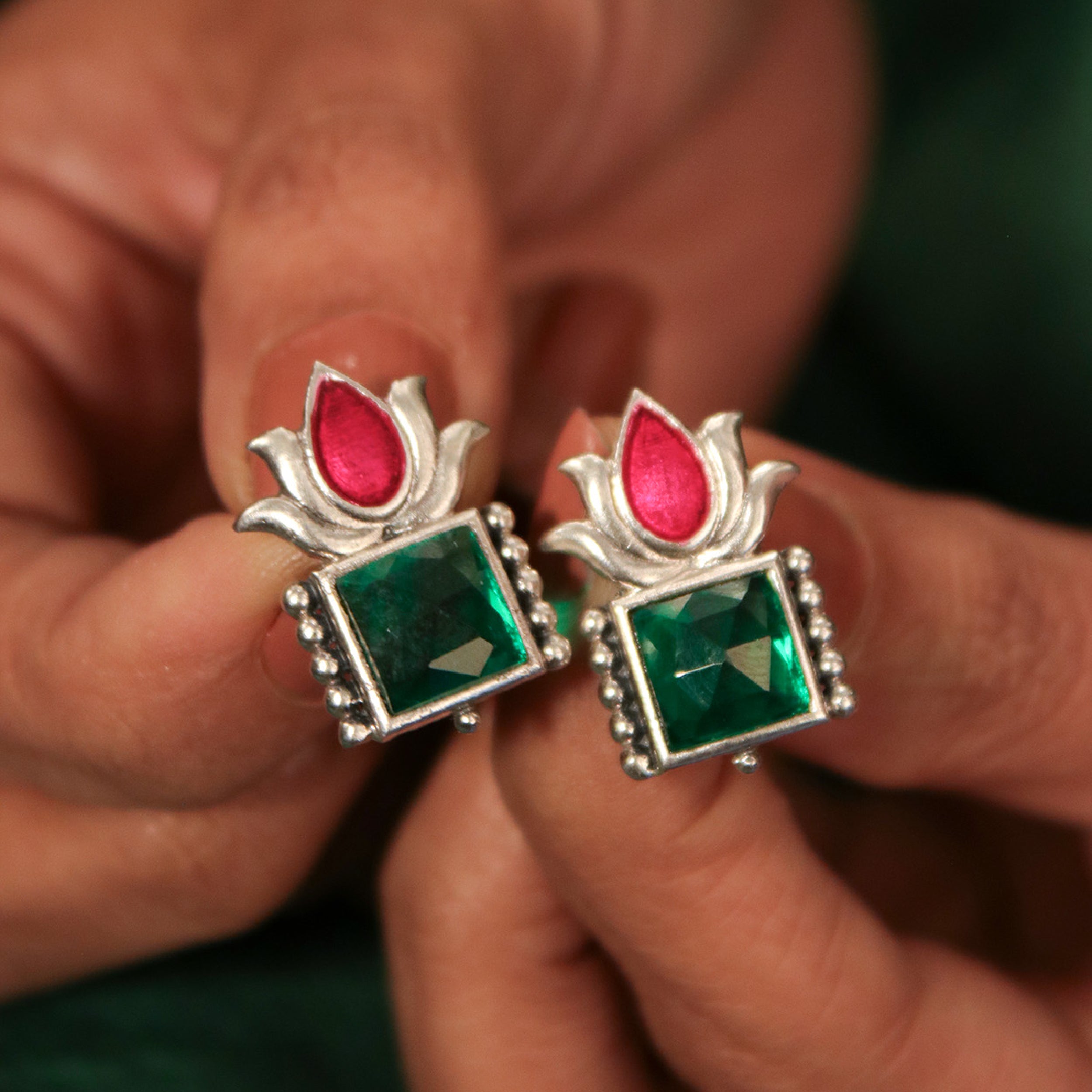 padmini silver earrings by moha