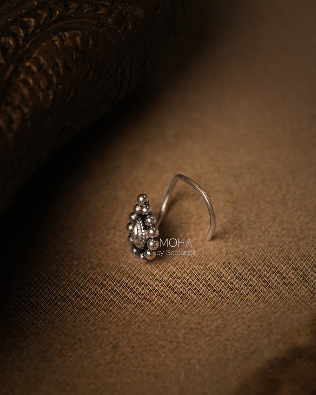 Panna Silver Nosepin by MOHA