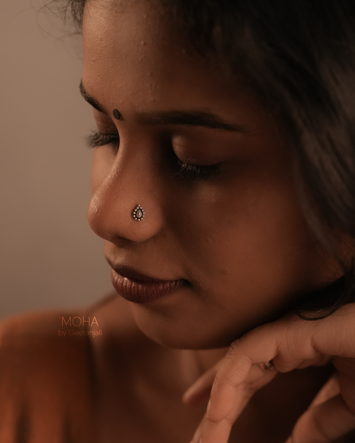 Panna Silver Nosepin by MOHA