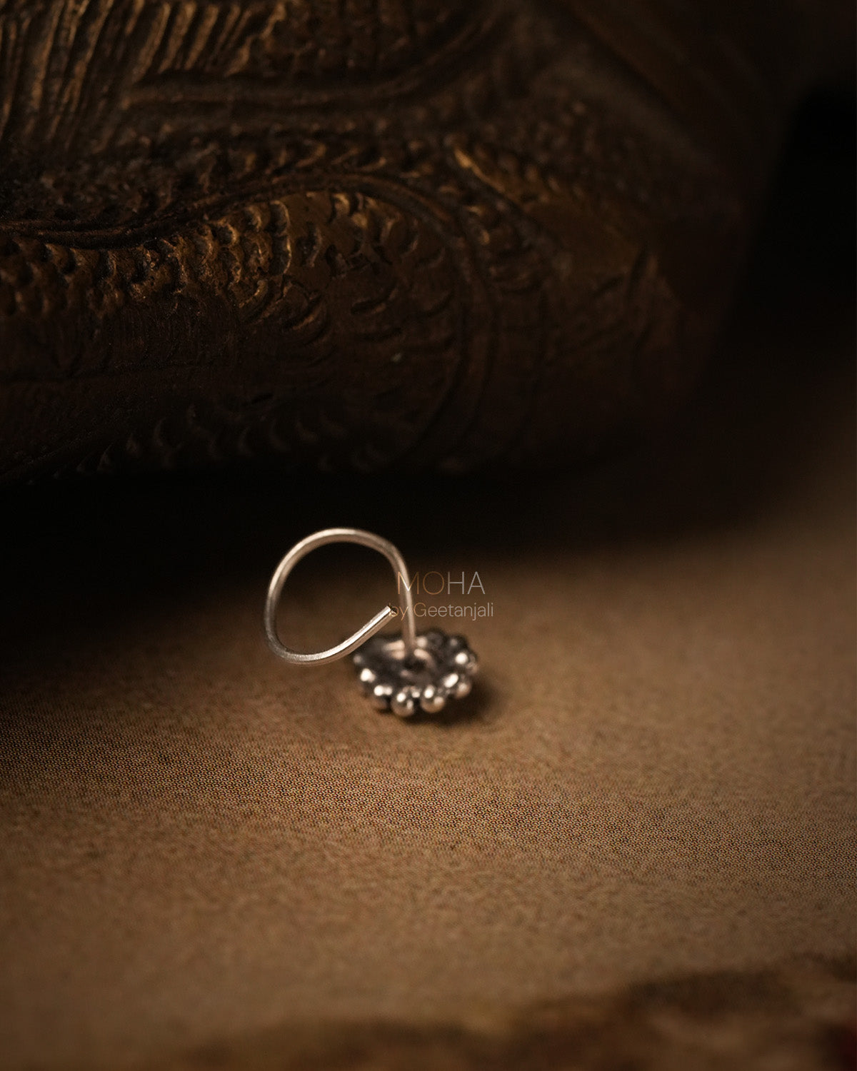 Panna Silver Nosepin by MOHA