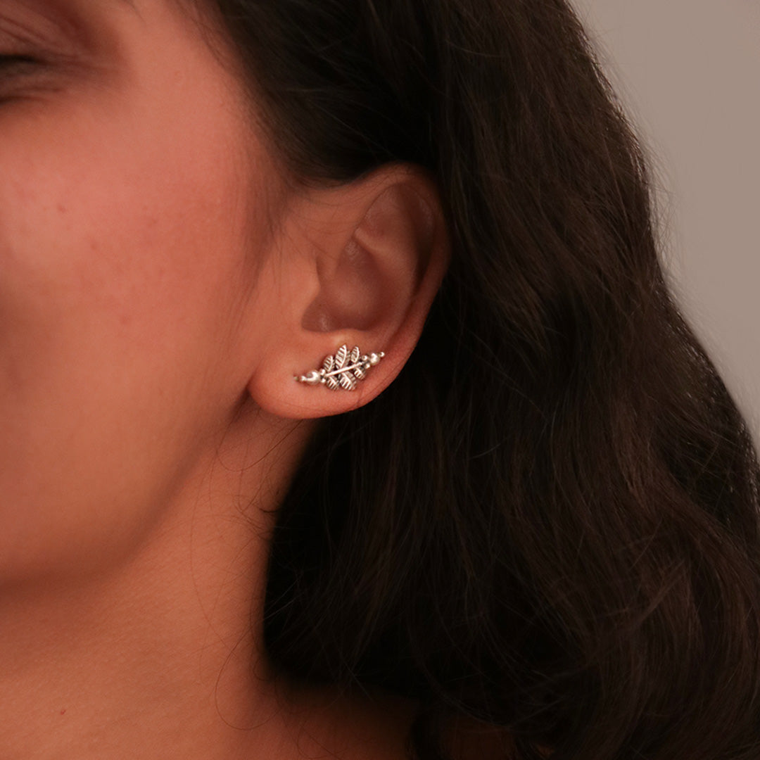 leaves ear cuffs