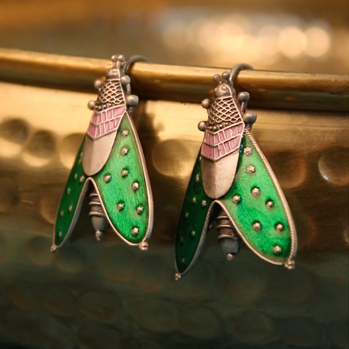 patanga siilver earrings big by moha