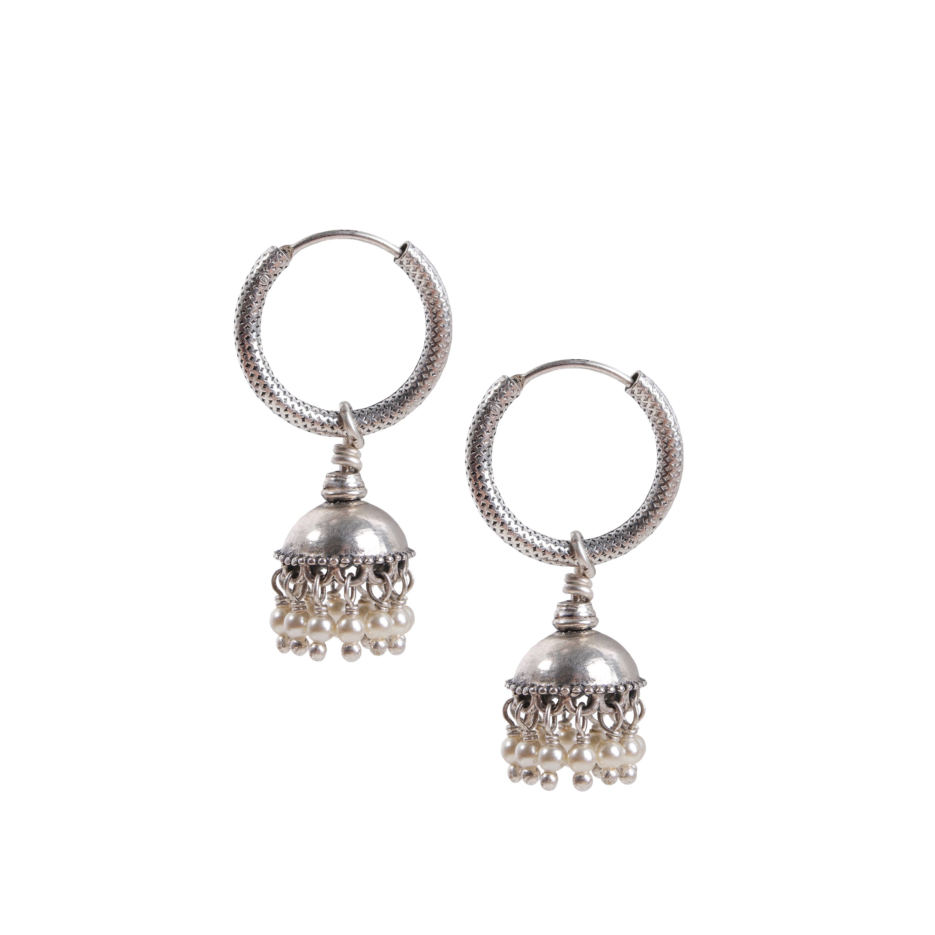 pearl jhumki hoops by moha