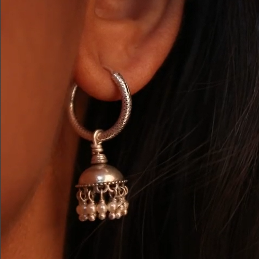 pearl jhumki hoops by moha