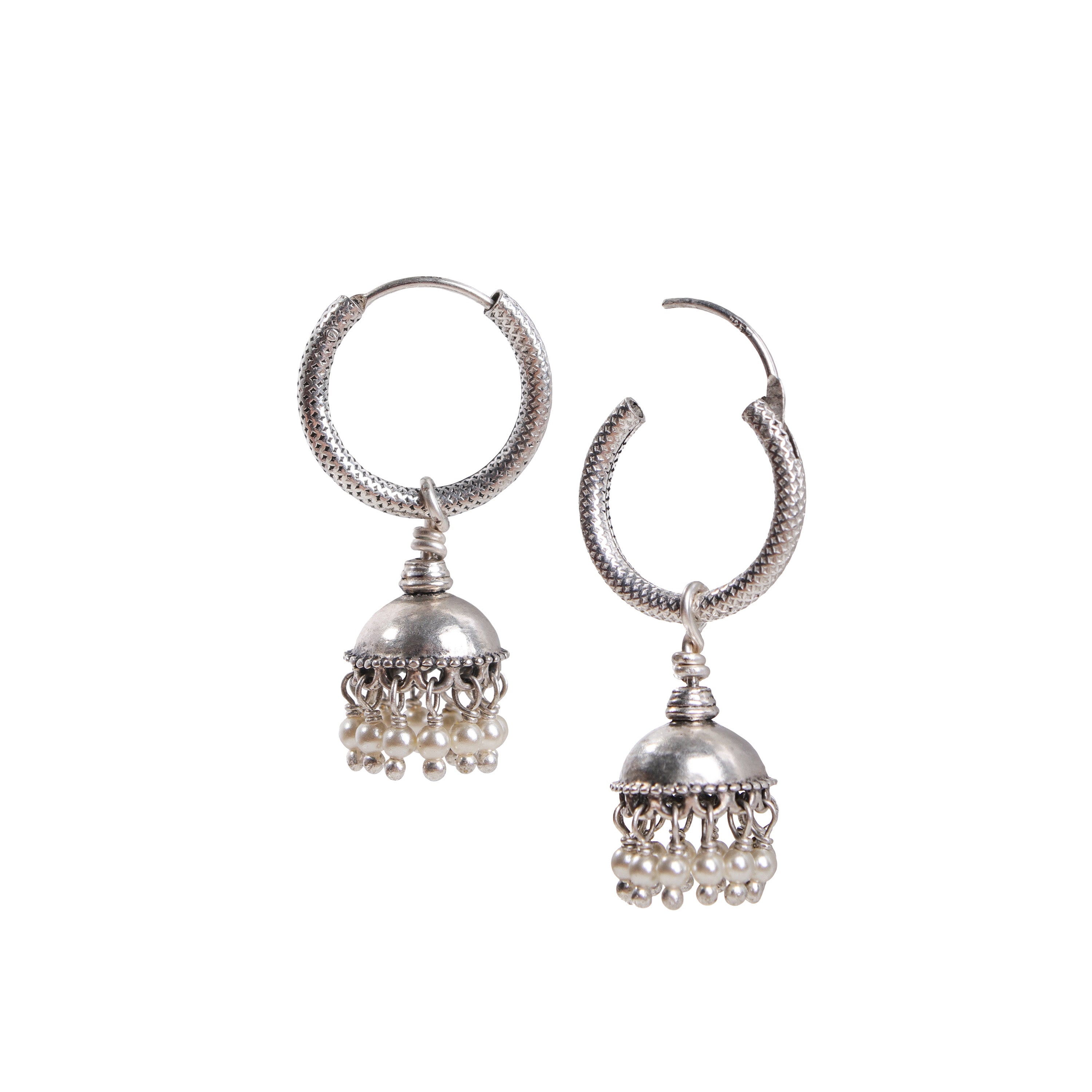 pearl jhumki hoops by moha