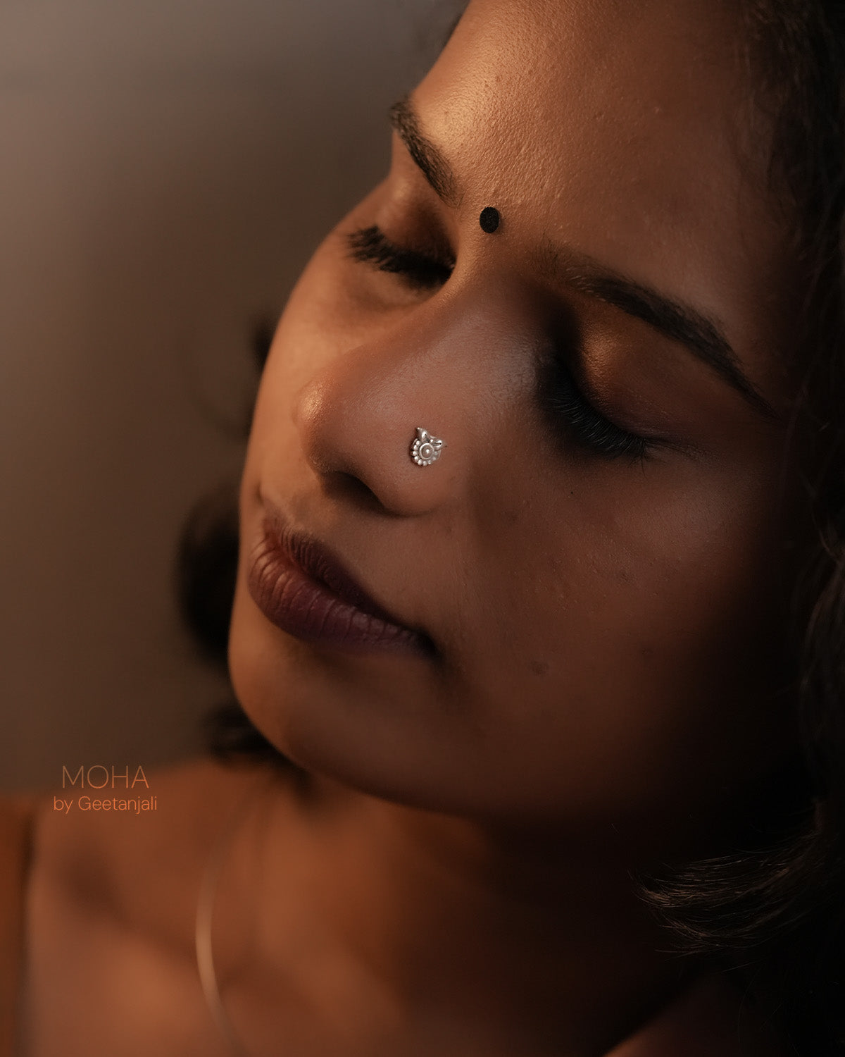 Phool Silver Nosepin by MOHA