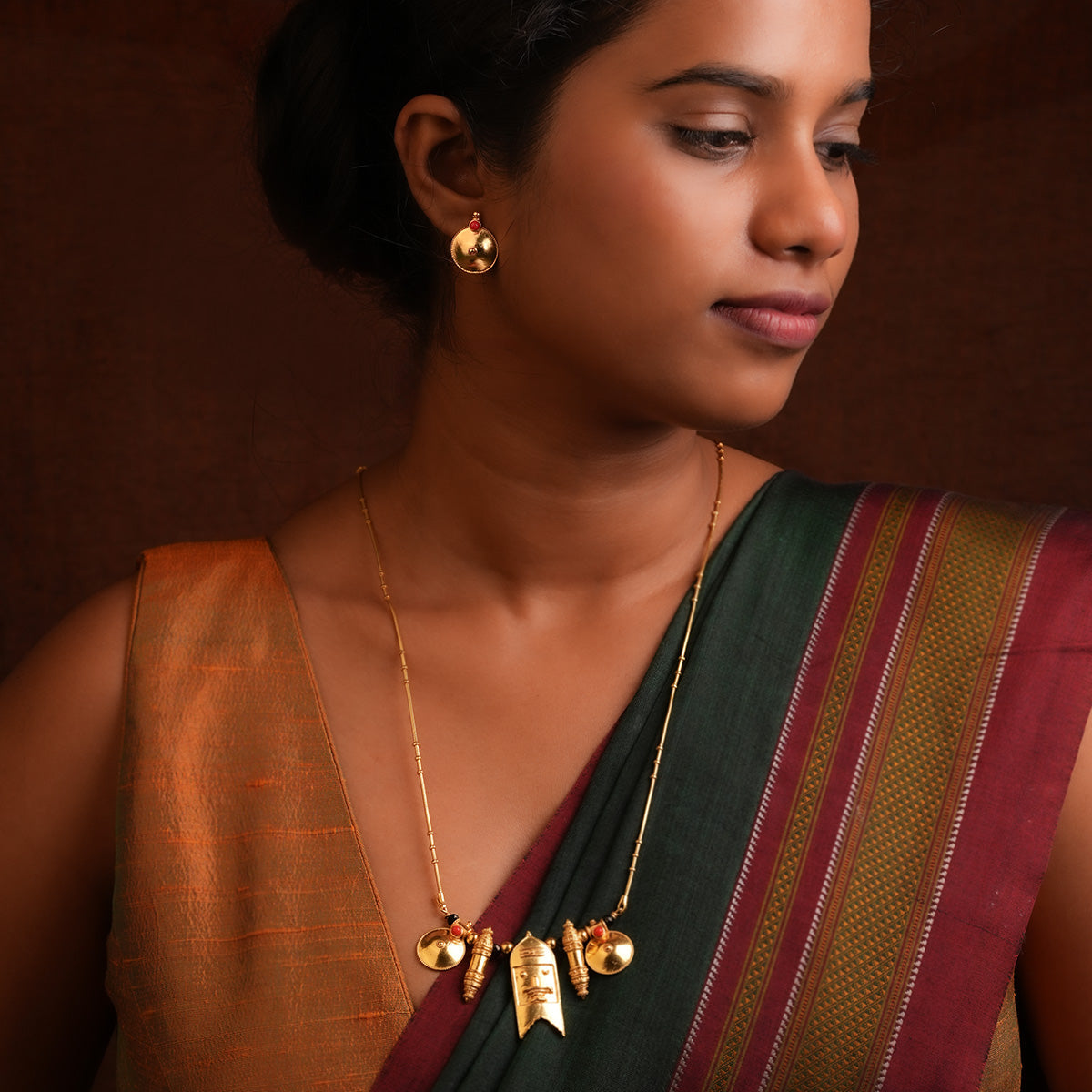 posha silver earrings gold plated by moha