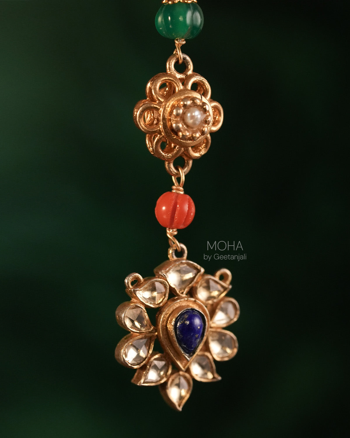 Pranisha Silver Pendant with Chain by MOHA