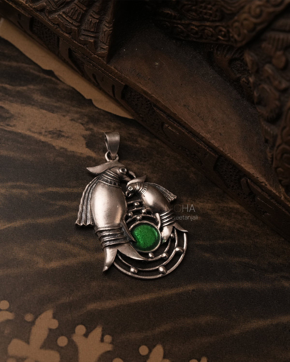 Prem Silver Pendant by Moha (Only Pendant)