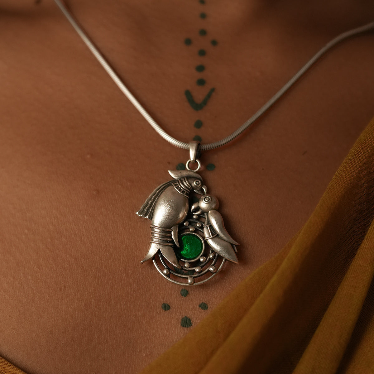 Prem Silver Pendant by Moha (Only Pendant)