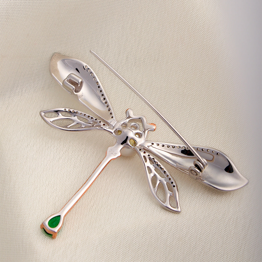 Queen Fly Silver Brooch By MOHA