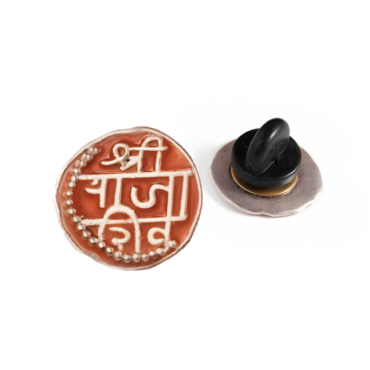 Raja Shivaji Silver Brooch Pin (Big) by MOHA