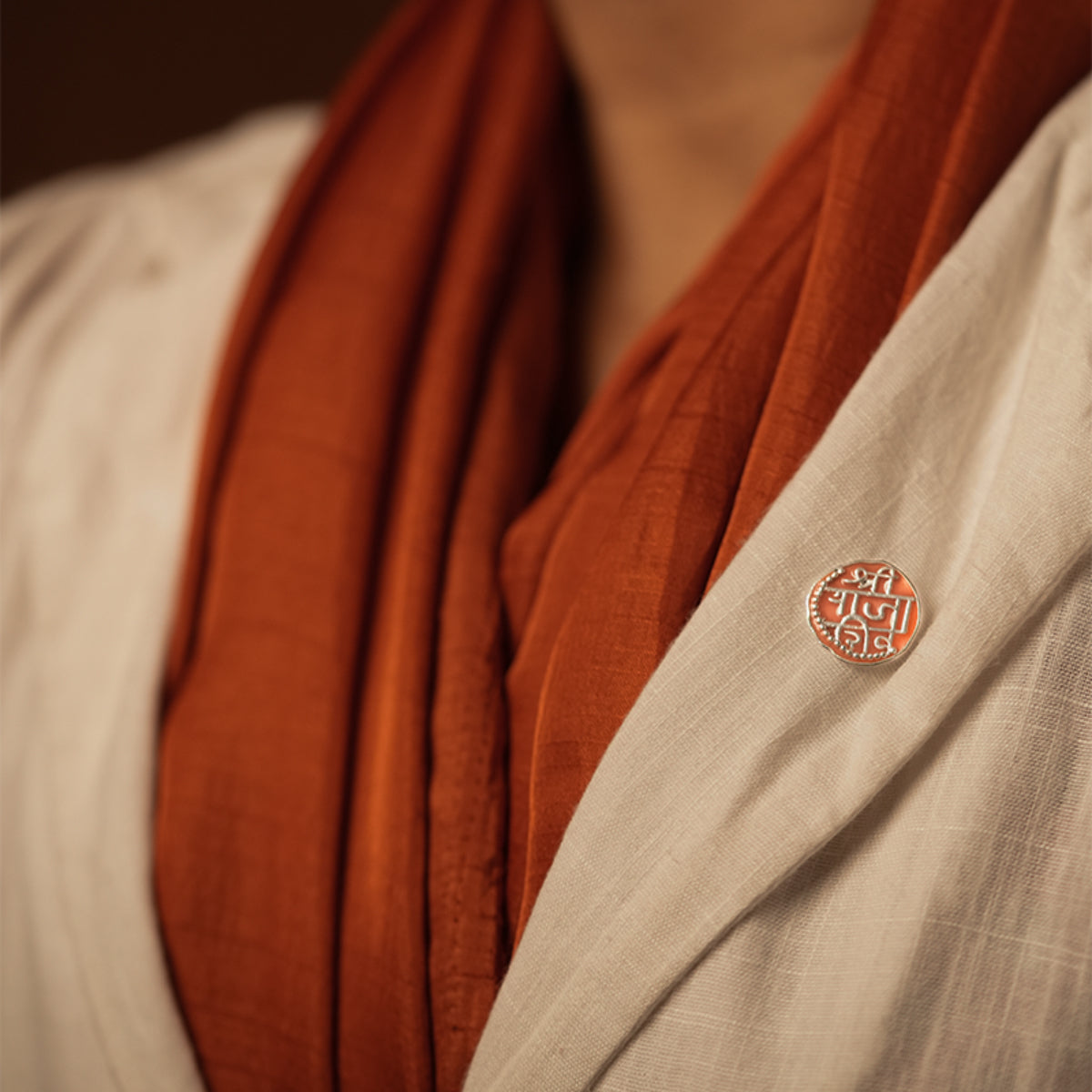 Raja Shivaji Silver Brooch Pin (Big) by MOHA