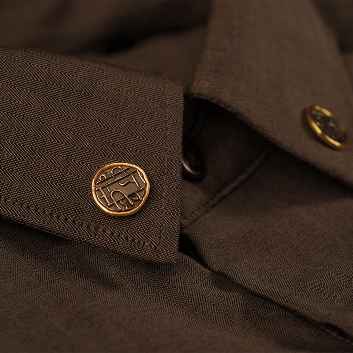 Raja Shivaji Silver Brooch Pin by MOHA