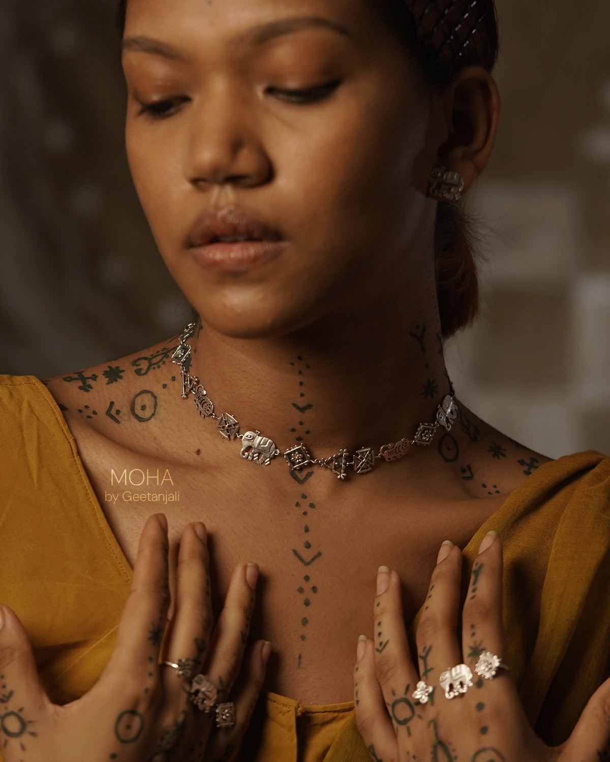 Ranthambore Silver Choker Necklace by MOHA