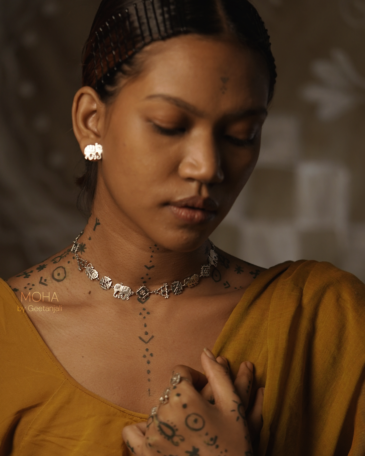 Ranthambore Silver Choker Necklace by MOHA