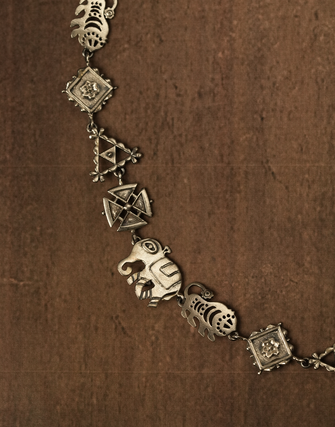 Ranthambore Silver Choker Necklace by MOHA