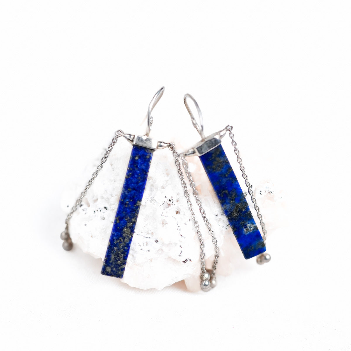 raya lapis lazuli silver earrings by moha