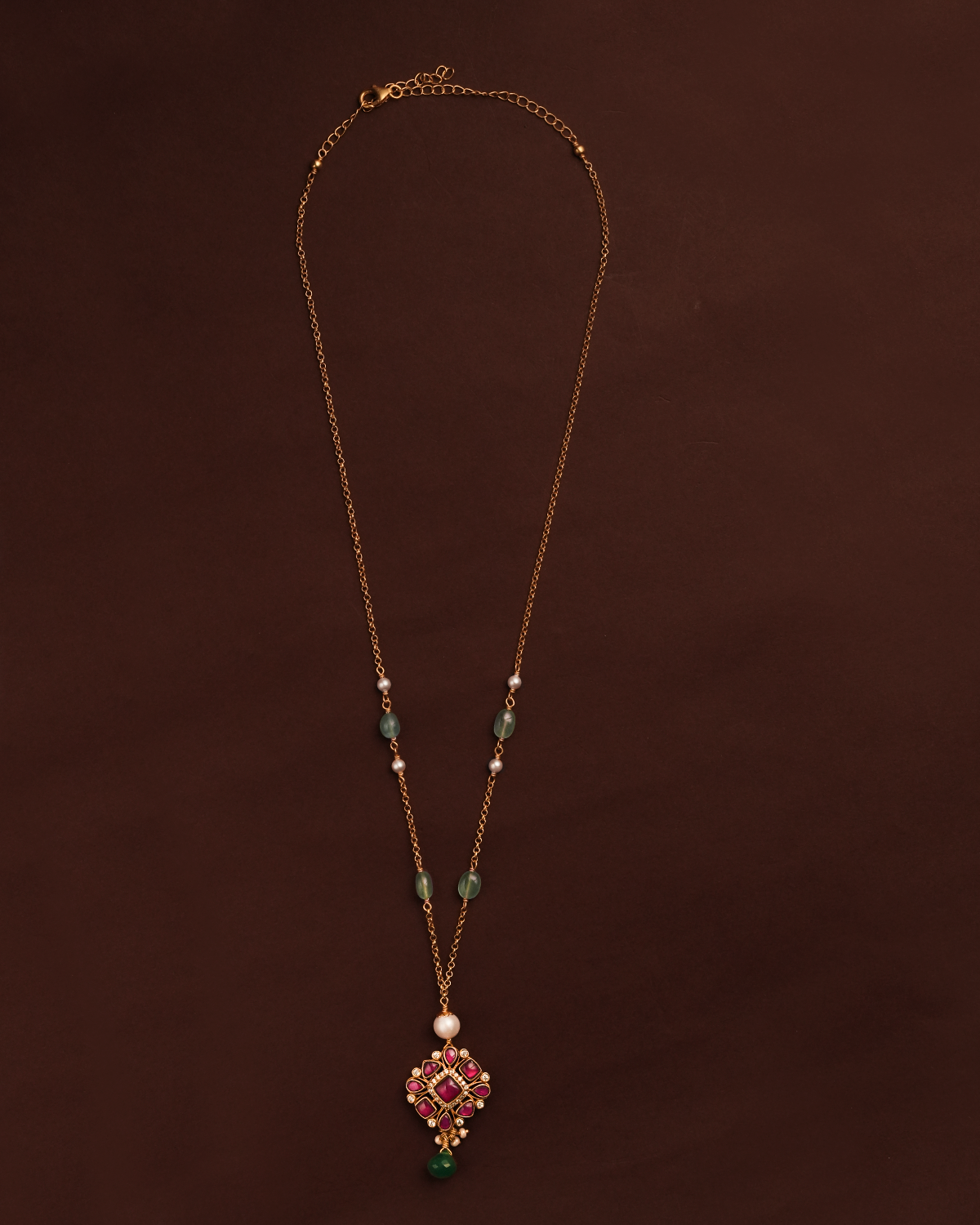 Roohpanna Silver Pendant with Chain by MOHA