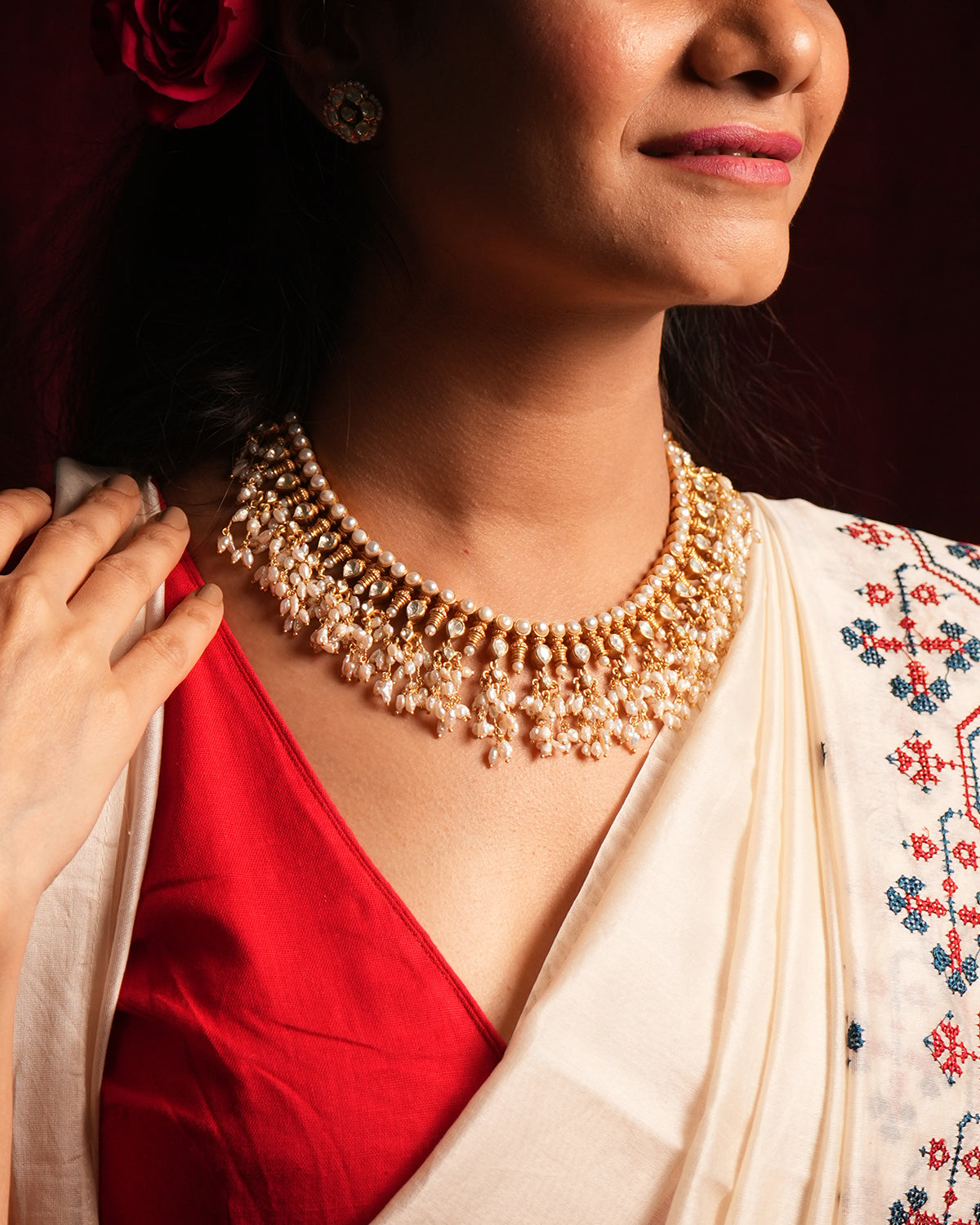 Rudrani Pearl Necklace by MOHA