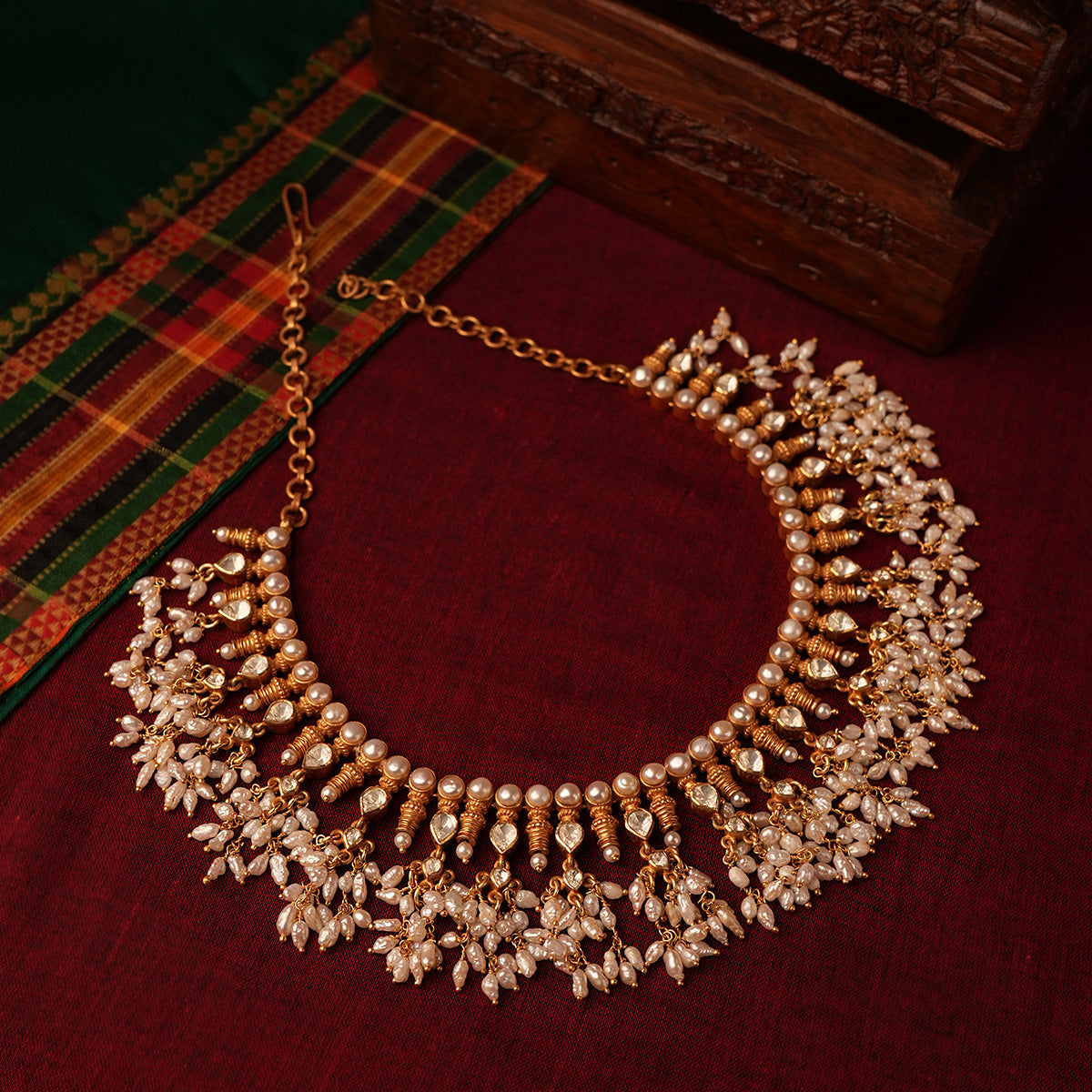 rudrani pearl necklace by moha