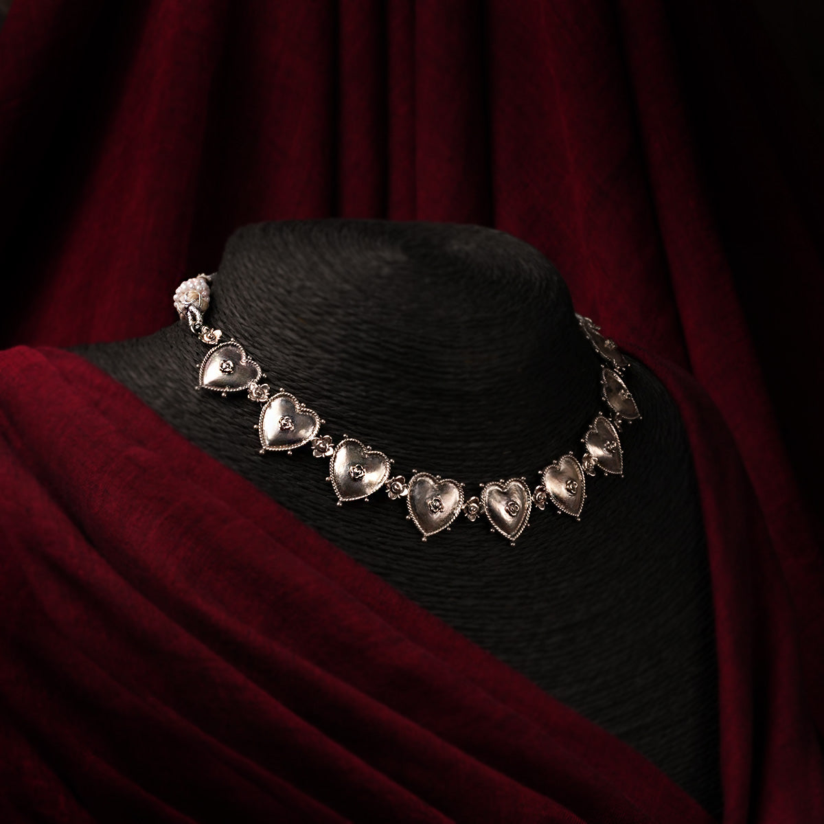 ruhi silver choker by moha