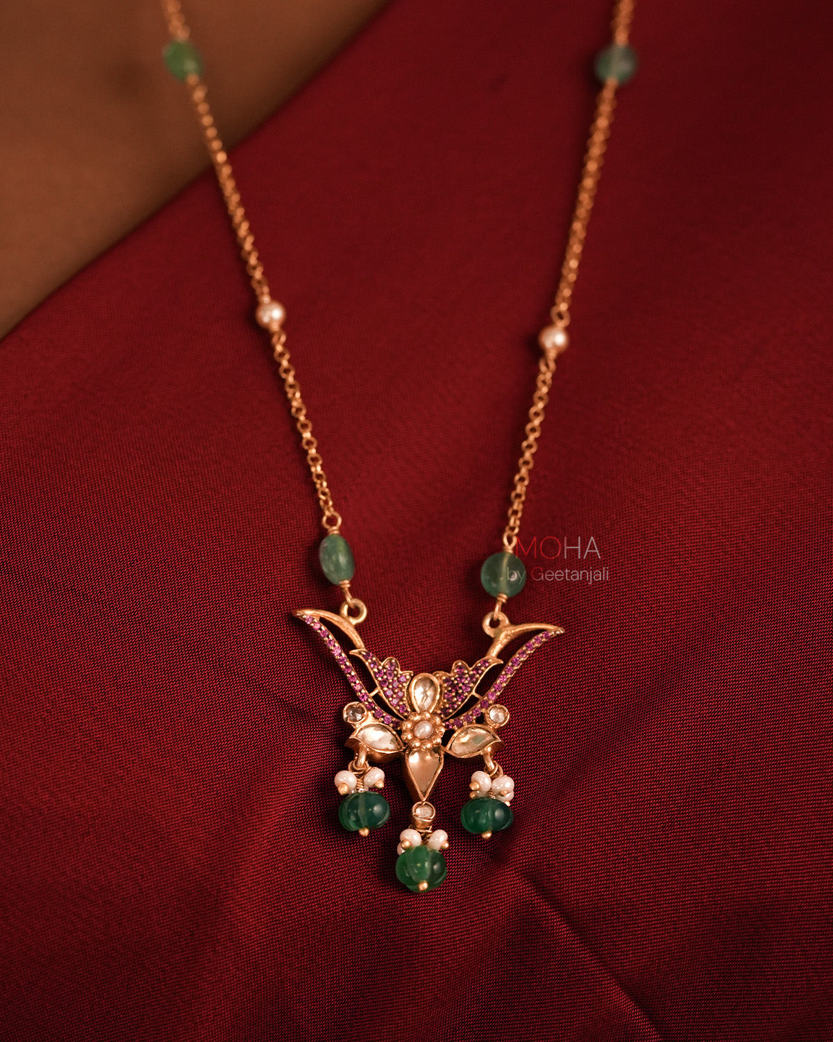 Samaira Silver Necklace By MOHA