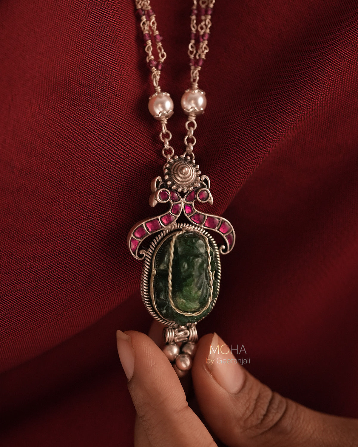 Samara Silver Pendant with Chain by MOHA