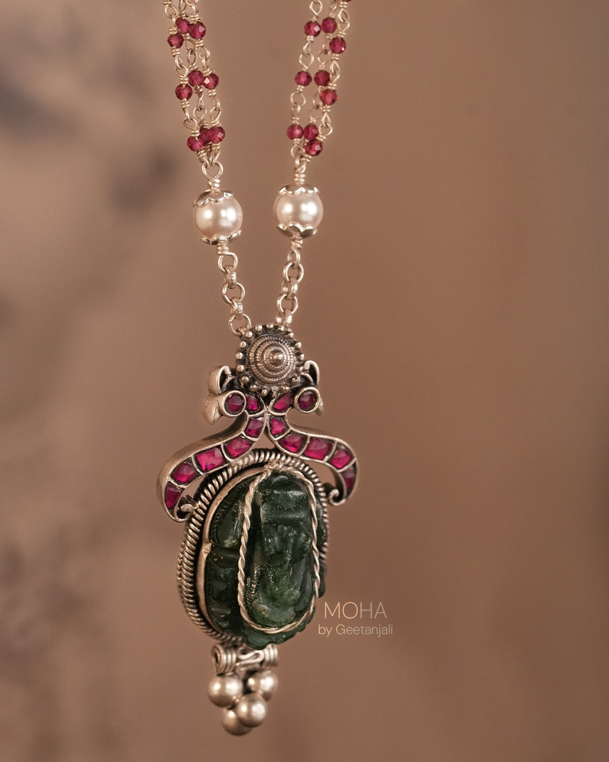 Samara Silver Pendant with Chain by MOHA