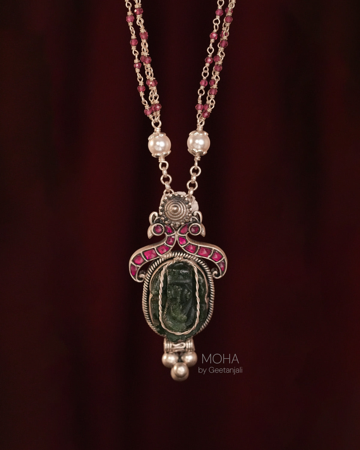 Samara Silver Pendant with Chain by MOHA