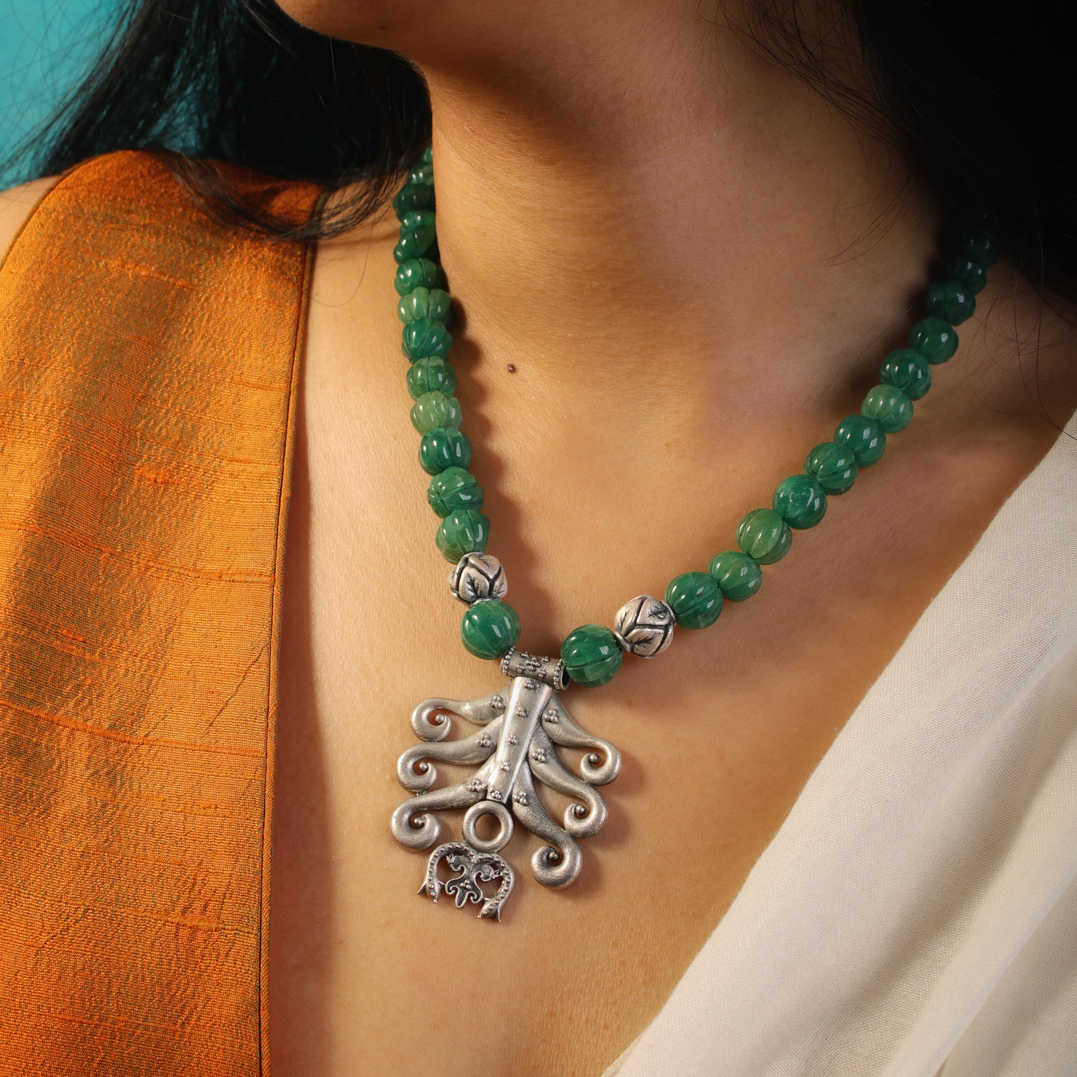 sanchi silver necklace by moha