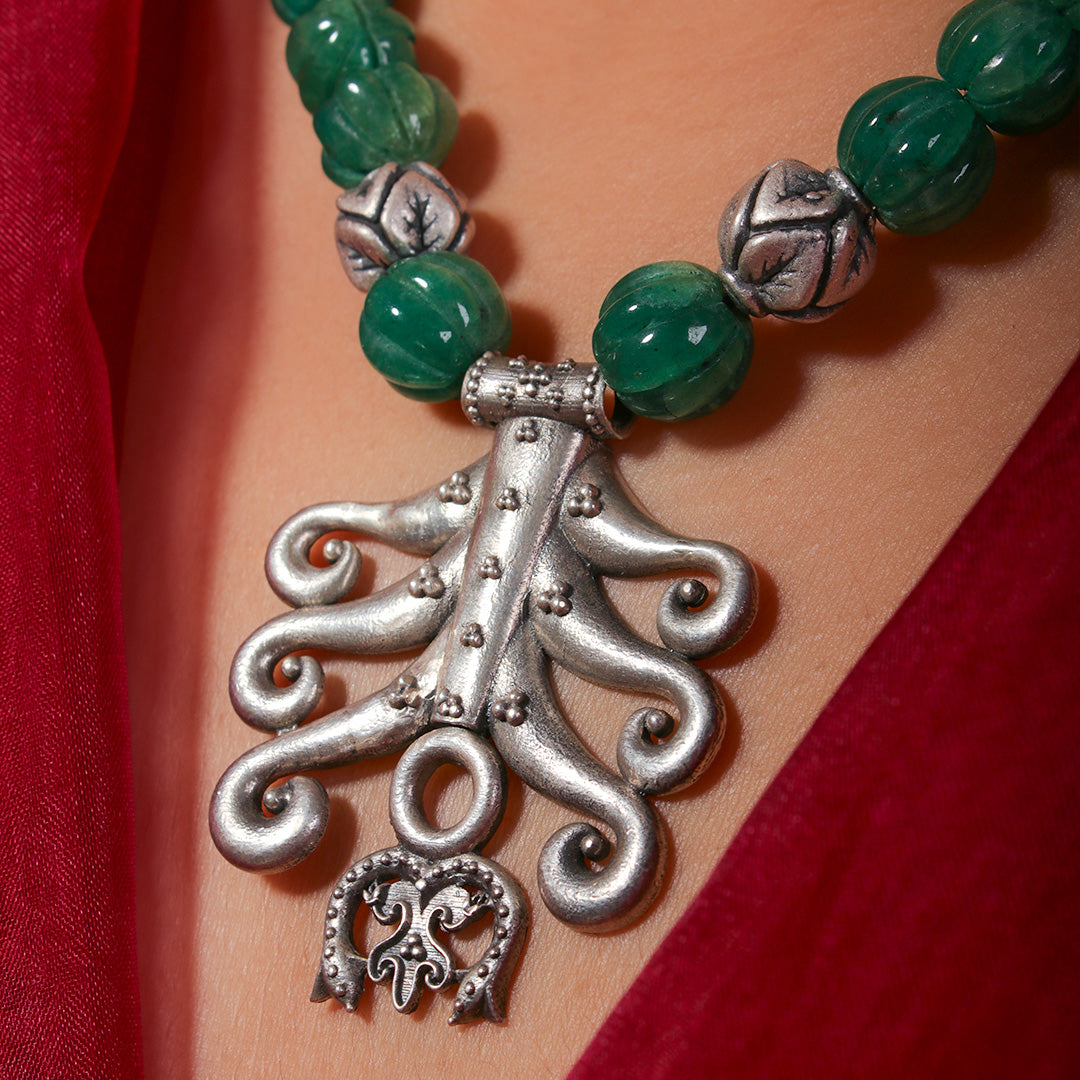 sanchi silver necklace by moha