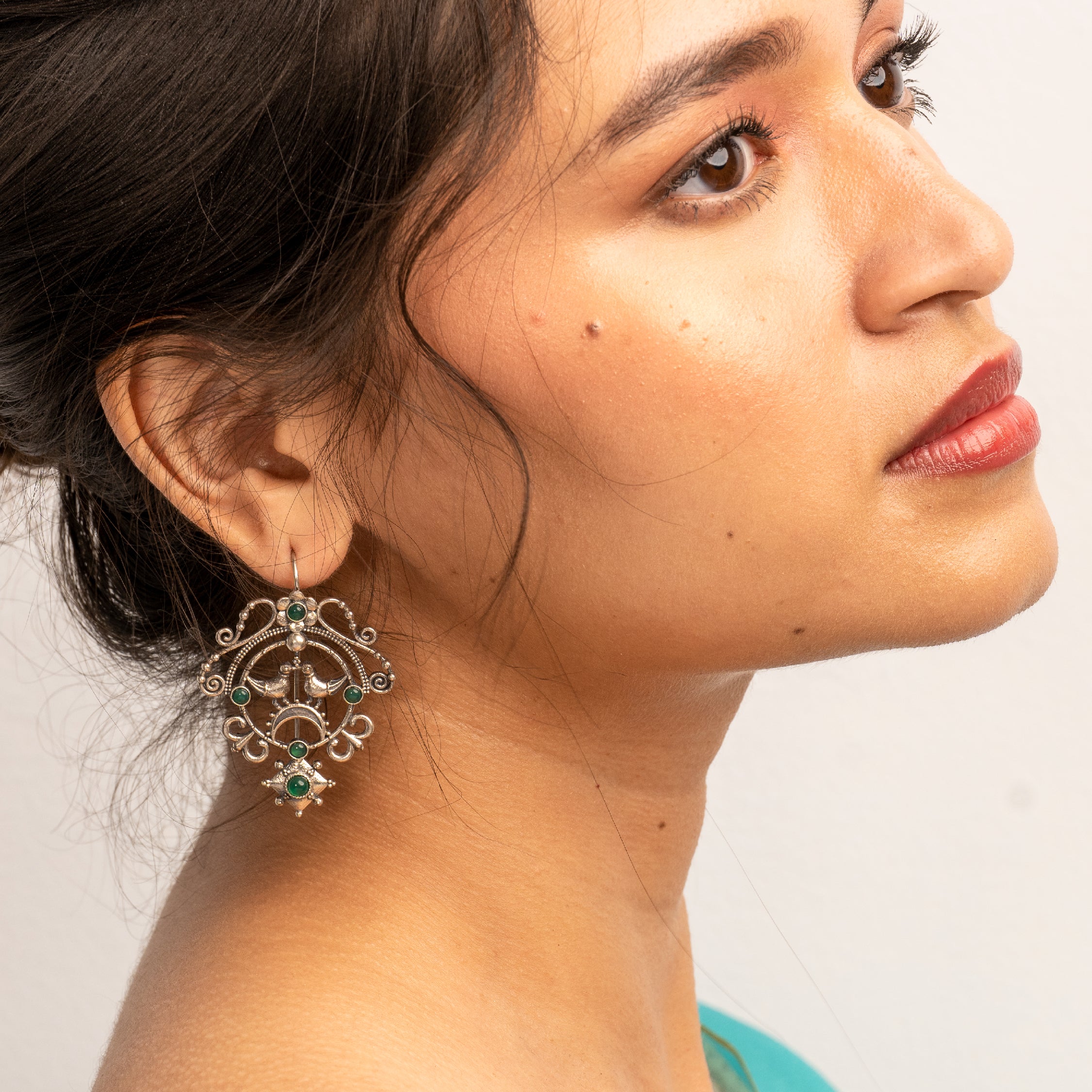 sarika silver earrings by moha