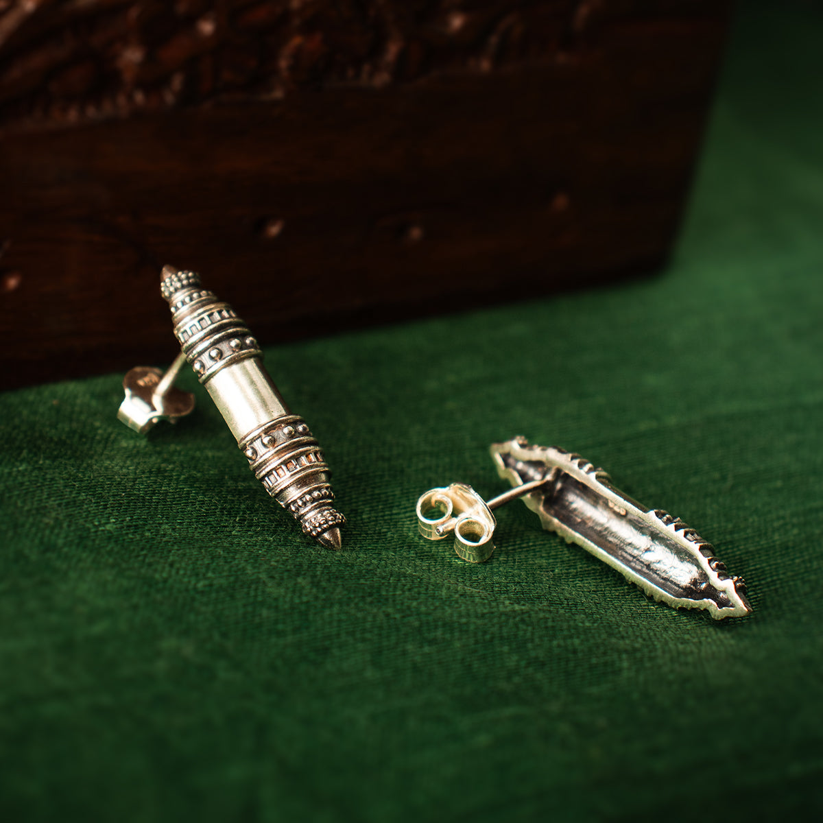 shakti silver earrings by moha