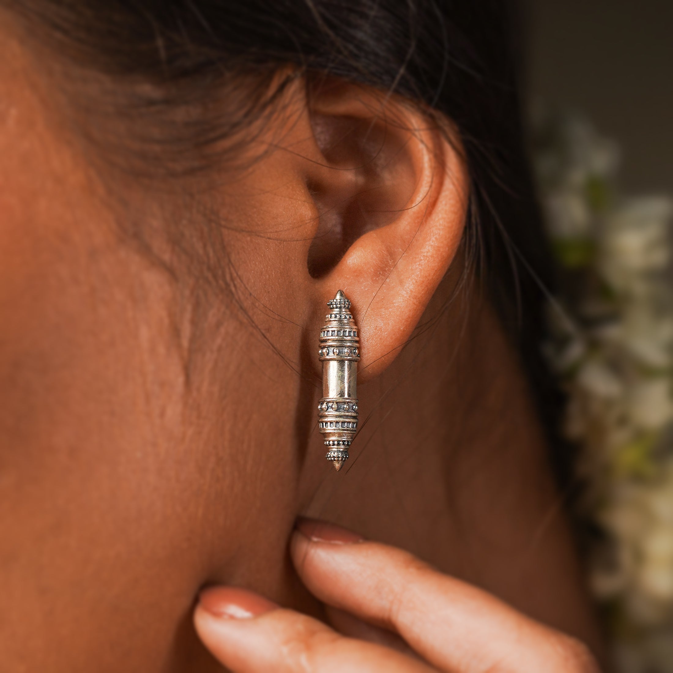 shakti silver earrings by moha