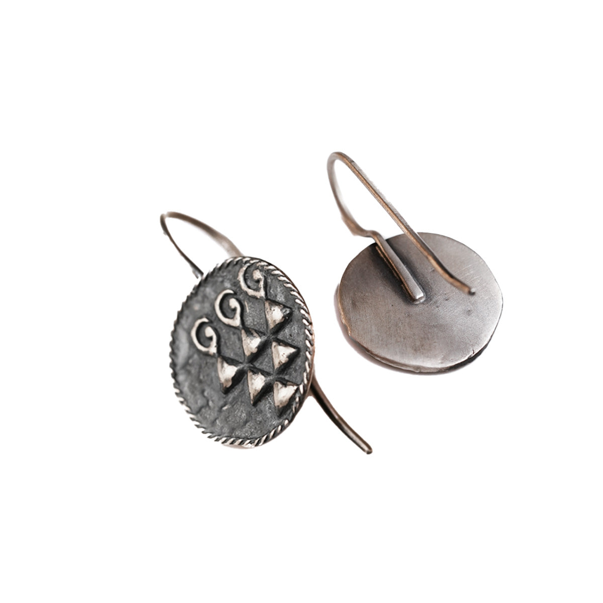 Sharada Silver Dangle Earrings by MOHA