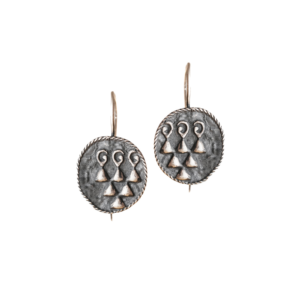 Sharada Silver Dangle Earrings by MOHA